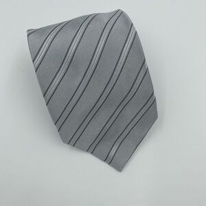 Ermenegildo Zegna Gray Striped Tie